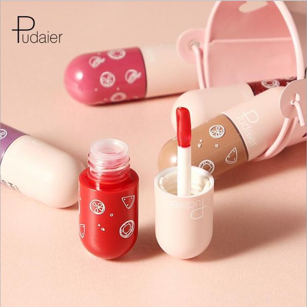 Pudaier – Capsule de bonbons, brillant à lèvres 4.5ML, pour maquillage professionnel, rouge à lèvres mat imperméable, plombier, glaçage volumisant, cosmétique