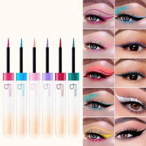Pudaier kleurrijke vloeistof eyeliner pen oog make-up waterdichte snel drogende gladde matte ultra-fijne oogvoering draagbare cosmetica