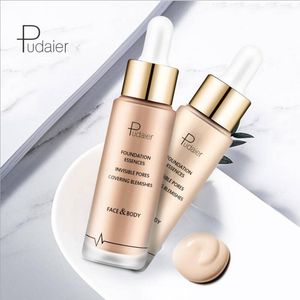 Pudaier concealer Cream Moisturize Liquid Foundation Make Up Concealer Base Bb Foundation Full Coverage Face Foundation Makeup