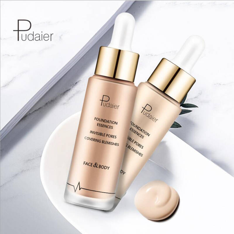 Pudaier concealer Cream Moisturize Liquid Foundation Make Up Concealer Base Bb Foundation Full Cover Face Foundation Makeup