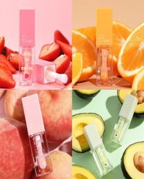 Pudaier Strawberry Peach Moisturizing Mulder Lip Gloss voedzame transparante vloeibare Lipstick Oil Clear Lipgloss1991180