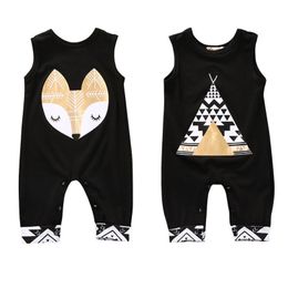 Pudcoco Babys Jumpsuits 0m-24m Pasgeboren baby babyjongen meisje kinderen katoenen romper jumpsuit kleding 201027