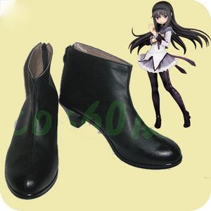 PURELLA MAGI MADOKA MAGICA AKEMI HOMURA PERSONNAGES ANIME COSPlay chaussures Boots Boots Party Costume Prop