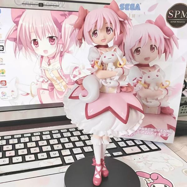 Puella Magi Madoka Magica Magic Girl Cartoon ANIEM Figure Modèle Kawaii Collection Action DÉCORD STATE Dolls Kids Gift Toys 240407