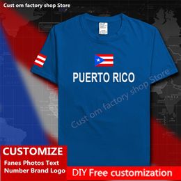 Camiseta de Puerto Rico para fanáticos de Jersey personalizado, camiseta de marca con número de nombre DIY, camiseta informal holgada de Hip Hop a la moda de calle principal PRI PR 220616gx