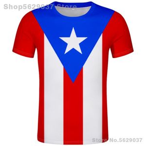 PUERTO RICO t-shirt bricolage gratuit sur mesure nom numéro pri t-shirt drapeau de la nation pr rican espagnol pays collège po vêtements 220702