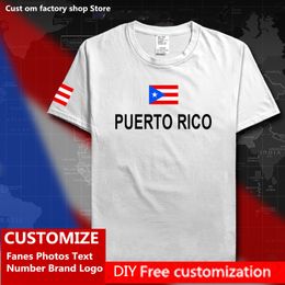 Porto Rico T-shirt Personnalisé Jersey Fans DIY Nom Numéro Marque High Street Fashion Hip Hop Lâche Casual T-shirt PRI PR 220616