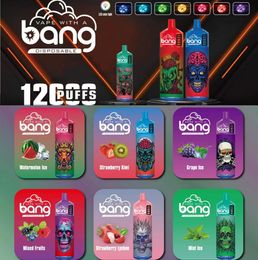 Puff 12000 bang Box Puffs Disposable E Cigarettes Disque de vape Pod 650mAh Batterie 23 ml Cartouche préfille