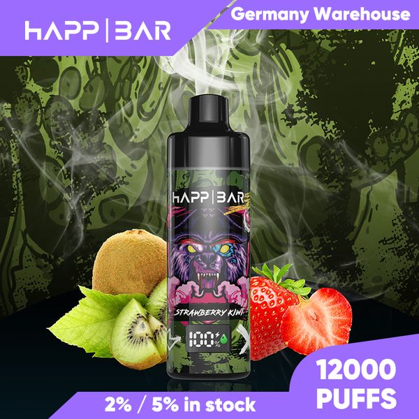 Puff 12000 vapes desechables Puff Vape 12000 vaper 12k Pantalla de visualización cigarrillo electrónico 10 sabores listos para enviar en Alemania