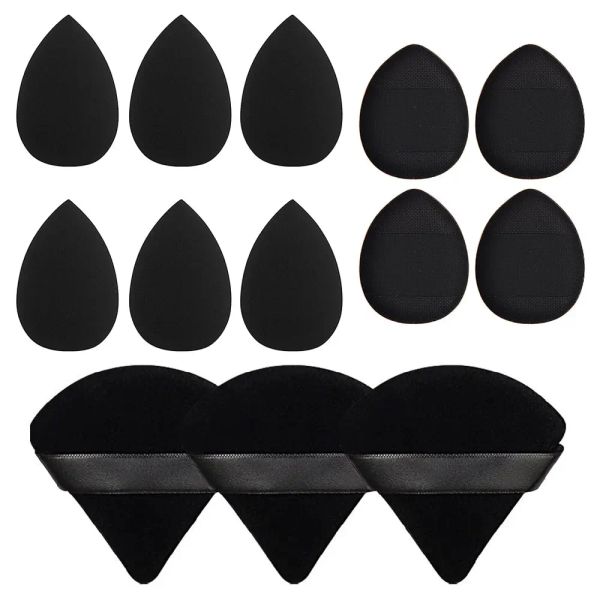 Puff 13 PSC Beauty Puff Set Large Beauty Blender Blender Spong 3 Corners Velvet Puff Dinger Puff Makeup Foundation Madeup Tool