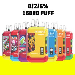 Puff 16000 vapes jetables Razz Bar 0% 2% 5% 15 saveurs en stock 15000 Puff Bar