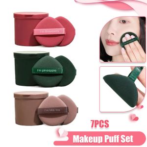 Puff 7pcs Mini Puff Set Makeup Sponge Face Concealer Foundation Detail Puff Professional Cosmetisch kussen droog en nat gebruik make -upgereedschap
