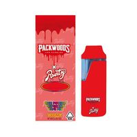 Cigarettes électroniques jetables rechargeables 1,0 ml Packwoods Runty 1000mg de haute puissance D8 Pen vape à huile épaisse 380mAh 10 souches avec boîte premium