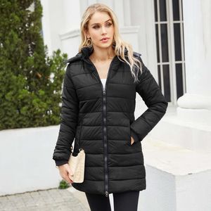 Manteau bouffant imperméable et détachable à manches longues pour femme, manteau chaud en coton, nouvelle collection hiver 2023, 767