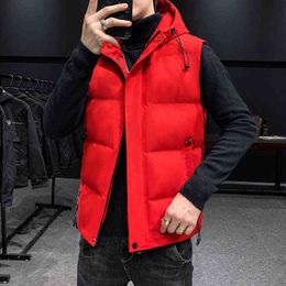 Puffer Jacket 2021 Nieuwe Fall Winter Mannen Kleding Merk Vest Jassen voor Mens Stijl Jassen Korea Mode Gewatteren Plus Size 7XL Jas G1115
