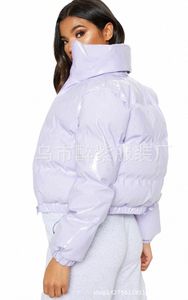 Veste bouffante recadrée Parka bulle manteau hiver femmes nouveau Fi vêtements noir rouge violet rose vert bleu Sier arc-en-ciel XXL i1tL #