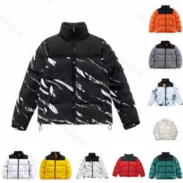 doudoune homme veste de créateur col montant patchwork motif long vêtements d'automne et d'hiver avec logo vestes couple épaissi manteaux chauds pain