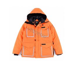 doudoune orange Doudoune d'hiver Hommes Doudounes veste d'oie Manteaux épais Hommes Femmes Couples Parka Manteau d'hiver Tenues assorties Nouveaux modèles de marque Co