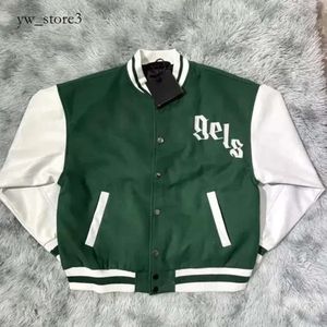 Chaqueta acolchada Tuta Palmangels Diseñador Palmangel Chaqueta para hombre Moda Abrigo de béisbol Uniforme Moda Chaquetas cálidas de un solo pecho Parejas Hombres Varsity Palm Angle 14