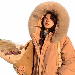 Veste bouffante pour femme, nouvelle collection d'hiver 2022, mi-lg, manteaux à capuche, épais, duvet de canard blanc, coréen Fi LM f4R9 #, 90%