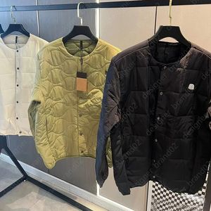 Chaquetas acolchadas para hombre y mujer, Parkas clásicas de lana ligera, abrigos con letras bordadas a la moda, prendas de vestir exteriores, Tops S-XXL