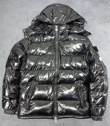 Pufferjassen Winter Heren Donsjack Damesmode Korte Parka's Man Klassiek Patroon Bladerdeegjas Bovenkleding Hoge kwaliteit Maat 12345