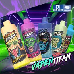 Rookwolken Vape Vapen titan Wegwerp Vaper e-sigaret 10000 9000 12000 10K 9K 12k Puff Razz Bar vapes Type-C-poort Oplaadbare batterij EU-magazijn