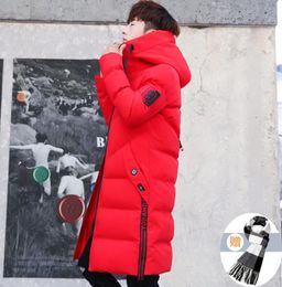 Puffy Mens Down Jacket Long rouge Plus Taille Tampon Hommes Parkas épaississer Anorak Fashion NOUVEAUX MANDES ÉLÉGANTES CASSURES CASS