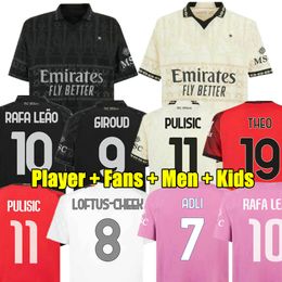 PULISIC 23 24 RAFA LEAO voetbalshirts Fan player voetbalshirt 2023 2024 CALABRIA Camiseta de futbol THEO LOFTUS-CHEEK Vierde 4e Ac REIJNDERS Milans GIROU KOCHE