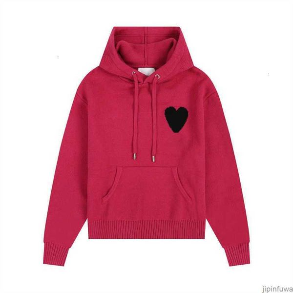 Pull Amis Amisweater Pull tricoté à capuche AM I Paris Pull à capuche Homme Femme Sweat-shirts décontractés Amiparis Coeur Coeur Amour Motif Sweat Jumper 31BV