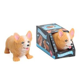 Pull Corgi Dog Squish, juegos novedosos, juguete de Squash, pelota para aliviar el estrés, juguetes de descompresión para apretar, regalo divertido para niños y adultos 1220