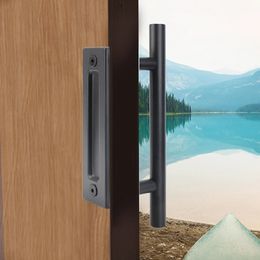 Tirez la poignée de porte en bois encastrée pour armoire à la porte intérieure de la porte intérieure de la porte coulissante de la barre coulissante 35-45 mm Ensemble de quincaillerie 231222