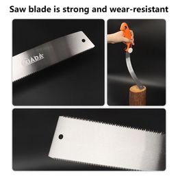 Tire Saw Flush Cut Saw Double Edge Woodworking Tool Fine Cut Lightweight Lightweight Japanese Saw pour projets de bricolage Tranpage Carpentry