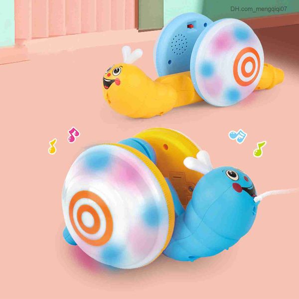 Pull Toys Rope Snail Snail Música luminosa Toys Baby Learn to GrawL