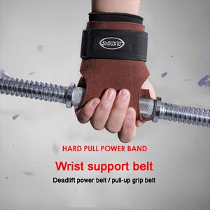 Pull-ups, traction dure, poignée avec gants de fitness, protège-poignet de sport pour hommes, protège-paume antidérapant Z40 Q0107