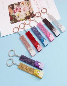 Puller Keychains Leuke bankpaskaarten Grabber voor lange nagels ATM -sleutelhanger Key Ring Women met plastic clip5210345