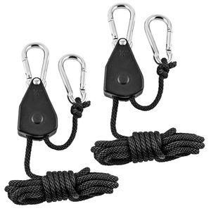 Trinquetes de polea Kayak y canoa Barco Arco Stern Cuerda Bloqueo Correa de amarre 1/8 pulgadas Cuerda ajustable de alta resistencia Suspensión