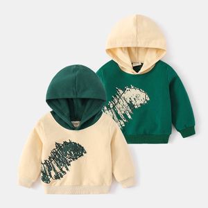 Pull 2 7T enfant en bas âge enfant bébé garçon vêtements dinosaure graffiti sweat pour garçons mode sweats à capuche coton haut vêtements pour bébés tenue 220924