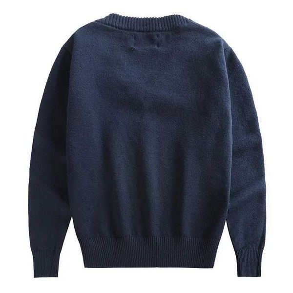 Pull 4-17 ans unisexe bleu marine pull pour garçons vêtements d'extérieur pour enfants 100% coton 4 5 7 9 11 13 15 17 ans vêtements pour enfants OBW225139 L23121511