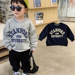 Pullover Baby Boy Sportswear Katoen met lange mouwen Childrens T-shirt Gedrukte hoodie 2023 Lente/zomer/winter Kinderkleedkledingl2405