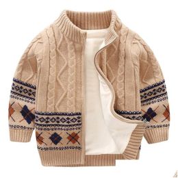 Pullover Baby Boys Sweaters Jackets Autumn Invierno Invierno Invierno Abrigos de punto de punto