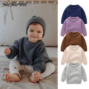 Pullover babykleding jongens meisjes gebreide trui kleren peuter baby geboren breiwear zachte lange mouwen tops 230209