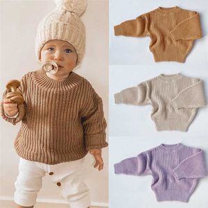 Pullover babymeisjes zacht gebreide trui voor kindertoppen kleding lente herfst kinderen pullover truien babykleding winter l221007