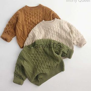 Pullover baby solide pullover tops kinderen pullover truien Koreaanse stijl kinderen kleding herfst lente baby jongens meisjes pullover trui x0818