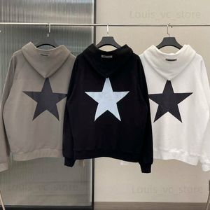 pullover klassieke modemerk vijf-sterren grote print hoge kwaliteit sweatshirt hiphop losse unisex oversized hoodie T230806