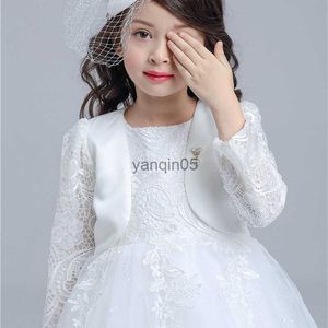 Pull Robe-Matching Filles Veste Blanc Cardigan Enfants Dernier Châle Filles Vêtements pour 3 4 6 8 10 Ans 185101 HKD230719
