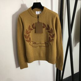 Pullover vrouwelijke truien creatief borduurwerk designer sweatshirt 3 maten wollen gebreide shirt herfst sweatshirts