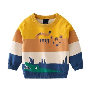 Replicador de medidores de salto 3 7T Animales de llegada Biños Sweaters para otoño Invierno Manga larga Swinkss Swotsshirts Baby Clothing 230802