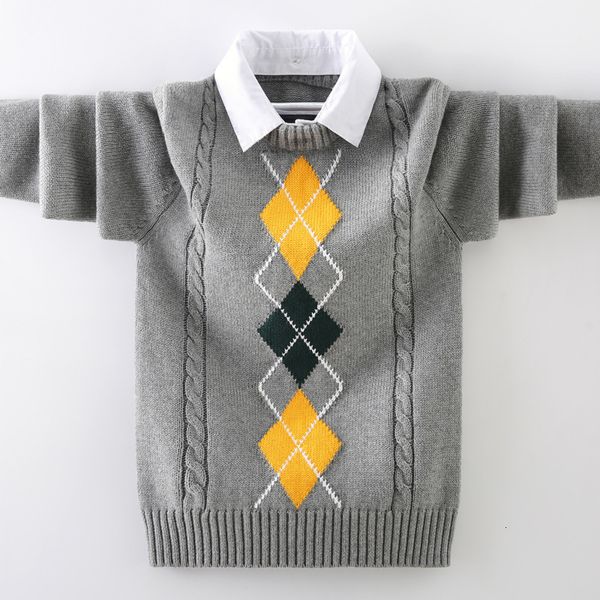 Pull enfants garçons pull automne hiver tricoté coton enfant en bas âge vêtements enfants cardigan pour l'âge 5 15 ans manteau d'extérieur 230918