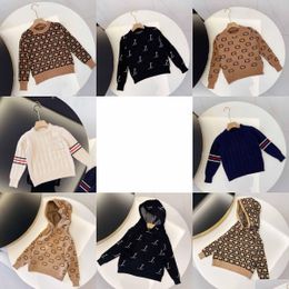 Pull Enfants Mode Chandails Garçons Filles Unisexe Bébé Pluvier Automne Hiver Sweats Enfants Garder Au Chaud Lettre Imprimé Pull Jum Dhnhs